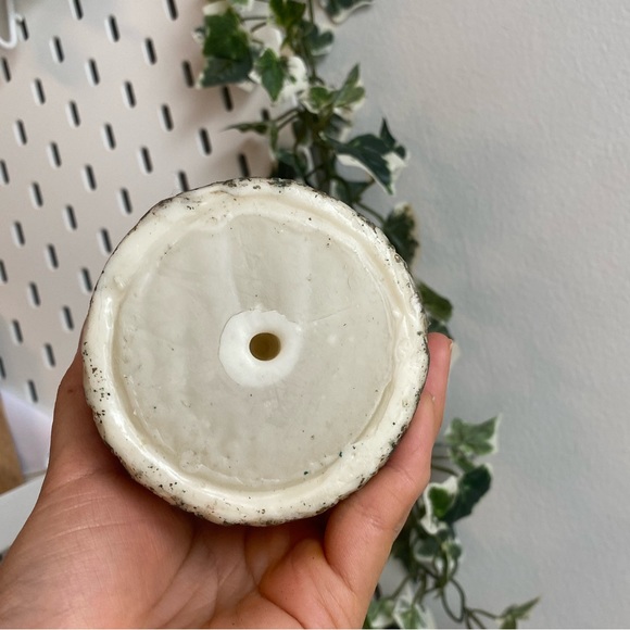 Vintage Pillar Decor Candle with Ornate Floral And Gold Frame 5” - Picture 4 of 5